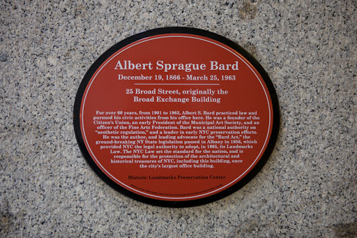 Dedicated NYC Plaque