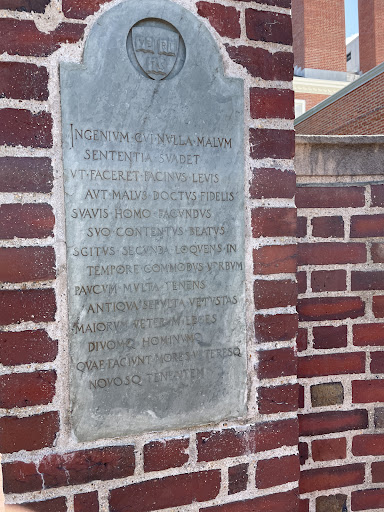 Harvard Latin Plaque