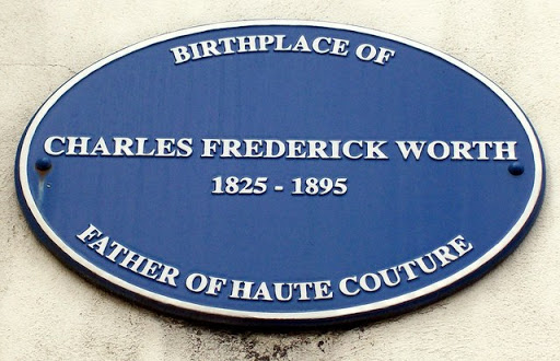 Blue plaque for Charles Worth at Bourne, Lincolnshire