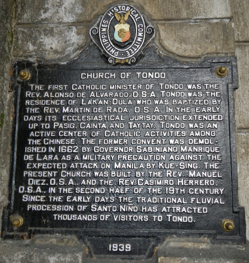 Church of Tondo historical marker