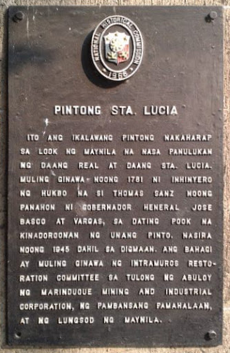 Sta. Lucia Gate historical marker