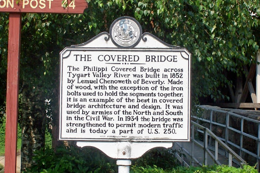 Philippi Covered Bridge Historical Marker
