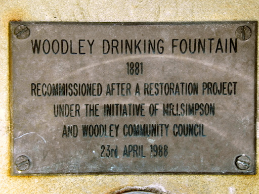 Woodley Drinking Fountain (detail)