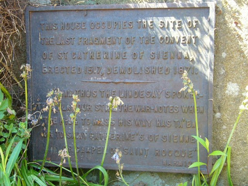St Catherine's Place plaque, Sciennes