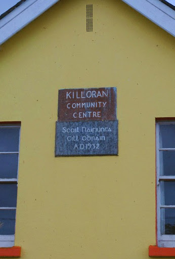 Plaques on Killoran Community Centre, Killoran near Portroe