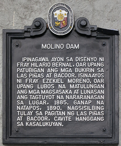 Molino Dam historical marker