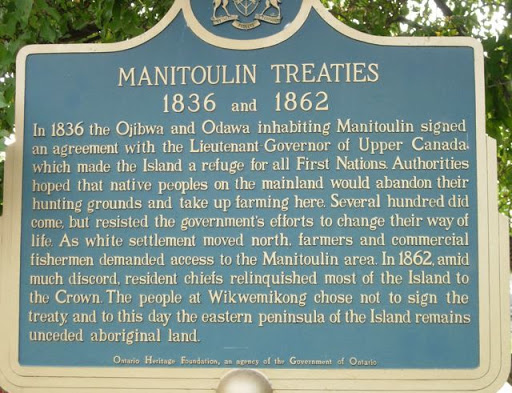 Manitoulin Treaties 1836 and 1862