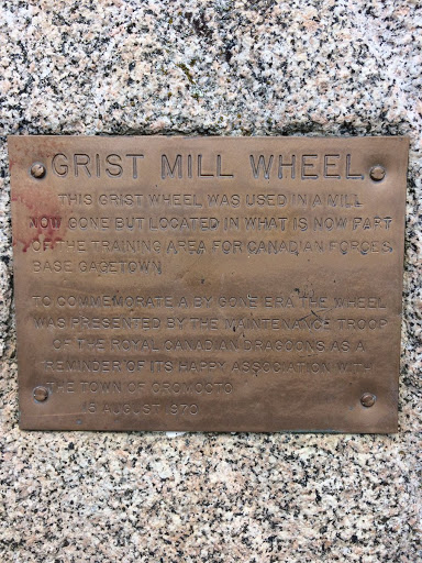 Gagetown Grist Mill Wheel and Black Watch (Royal Highland Regiment)