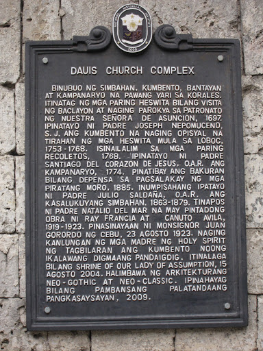 Dauis Church Complex historical marker