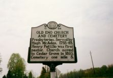 OLD ENO CHURCH AND CEMETERY
