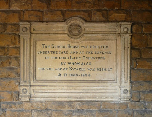 Plaque on Sywell village hall