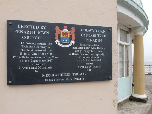 Penarth: commemorating a swim