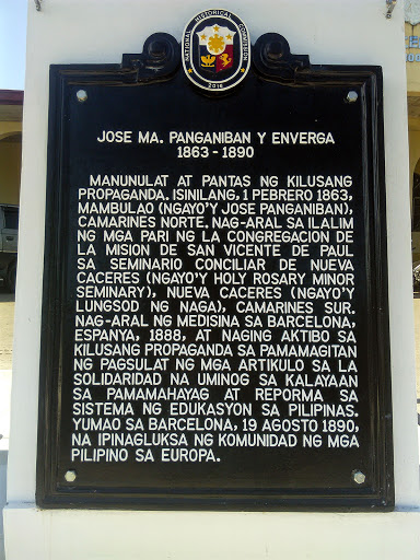 Jose Ma. Panganiban y Enverga historical marker