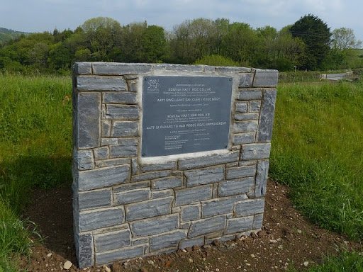Plaque on the A477