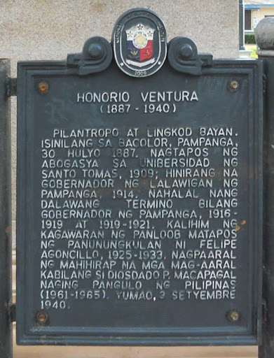 Honorio Ventura historical marker