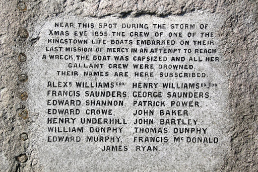Plaque on Sea Front, Dun Laoghaire, Ireland