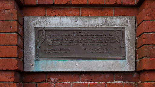 Plaque on northern side of Gate 8, Southampton