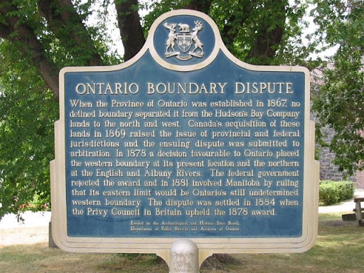 Ontario Boundary Dispute