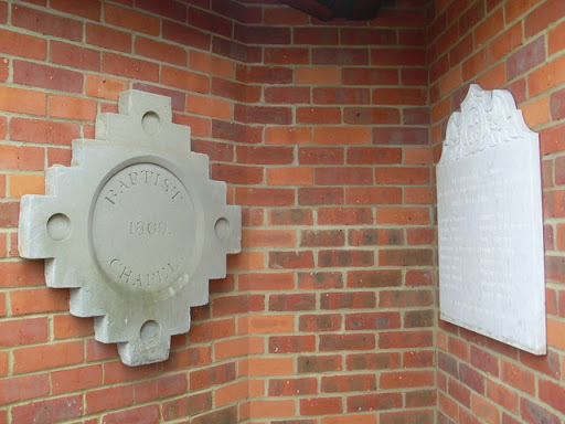 Plaques at Holmer Green Baptist Church