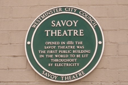 Savoy Theatre Electric Lighting