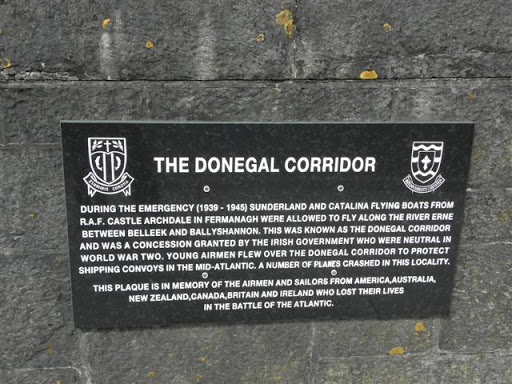 "The Donegal Corridor" plaque, Ballyshannon
