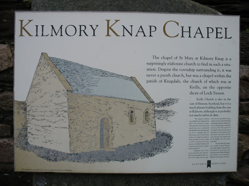 St Mary's chapel, Kilmory Knap, plaque