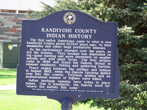 Kandiyohi County Indian History Marker