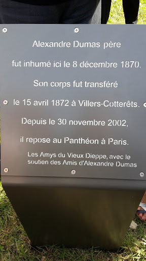 The first grave of Alexandre Dumas