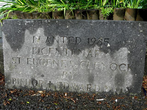 Plaque, St Eugene's Church