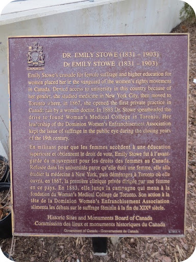 Dr. Emily Stowe (1831-1903)