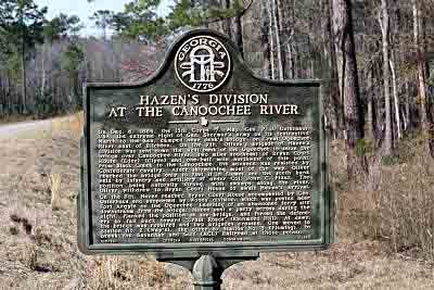Hazen's Division At The Canoochee River
