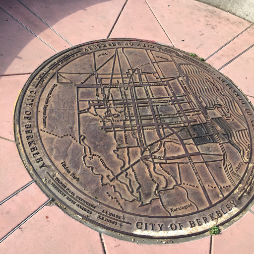 City of Berkeley Bike Map Plaque