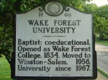 WAKE FOREST UNIVERSITY
