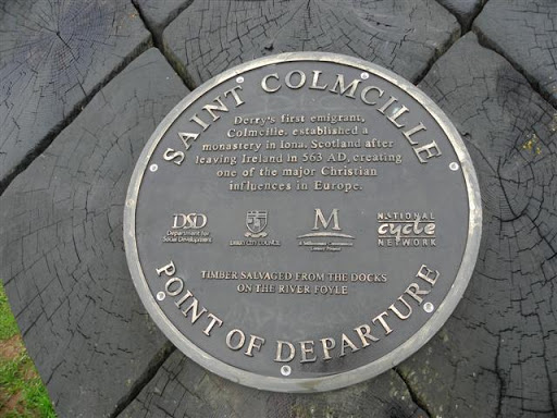 St Colmcille Plaque, Derry / Londonderry