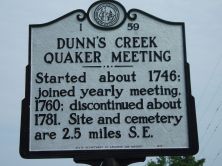 DUNN'S CREEK QUAKER MEETING