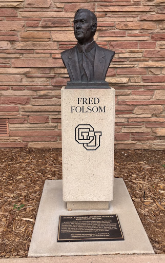 CU Folsom Field - Fred Folsom sculpture