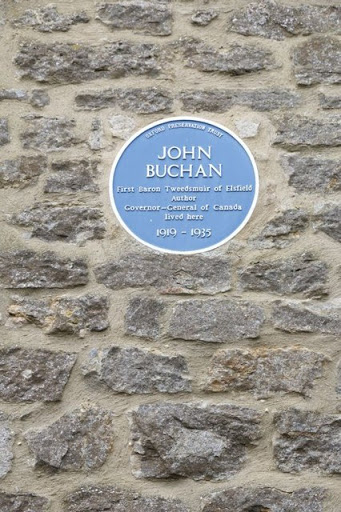 Blue plaque on the Manor