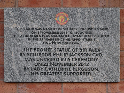Dedication, Sir Alex Ferguson Stand