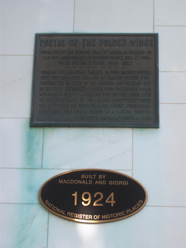 Deadication Plaque - The Portal Of The Folded Wings