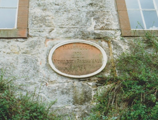 New Abbey Parish Hall plaque