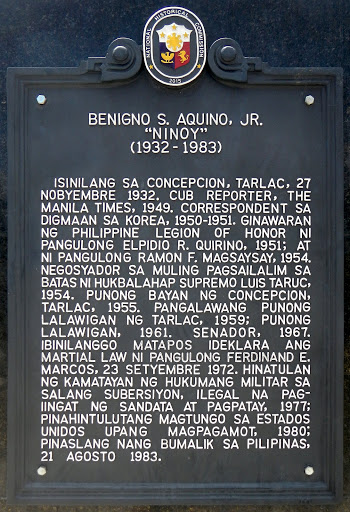 Benigno S. Aquino, Jr. historical marker