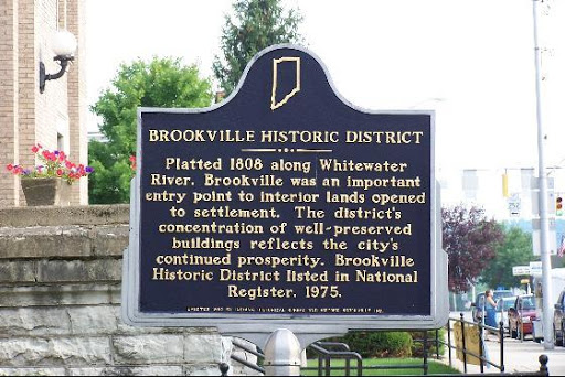 Historical Marker, Brookville Historic District
