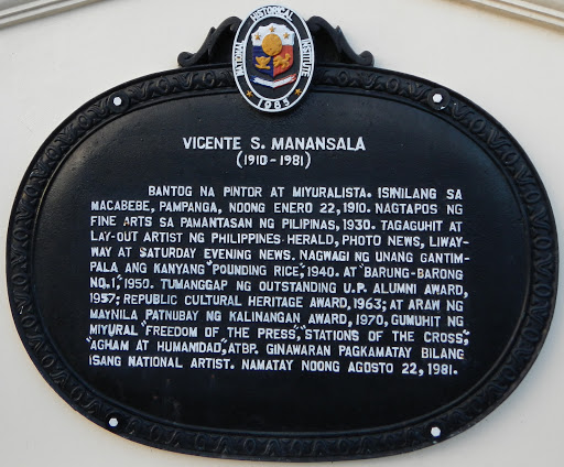 Vicente Manansala historical marker