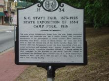 N.C. STATE FAIR, 1873-1925 / STATE EXPOSITION OF 1884 /  CAMP POLK, 1918
