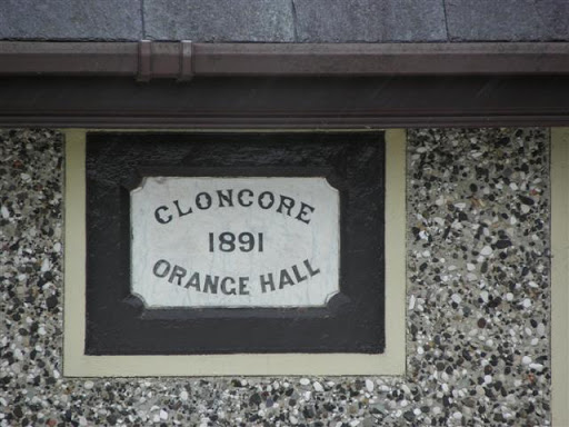 Plaque, Cloncore Orange Hall