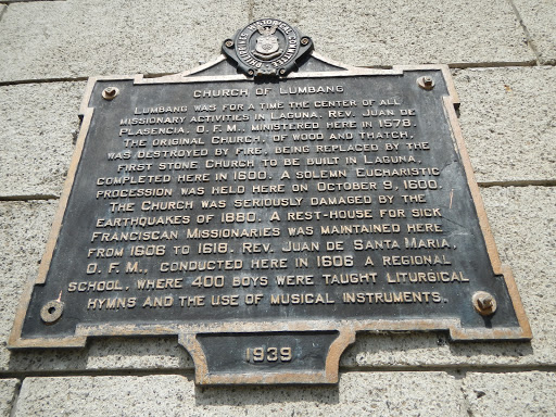 Church of Lumbang historical marker