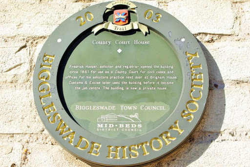 Plaque on the County Court House