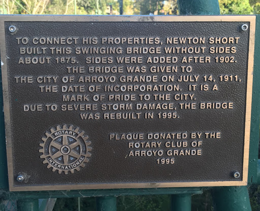 Arroyo Grande Swinging Bridge