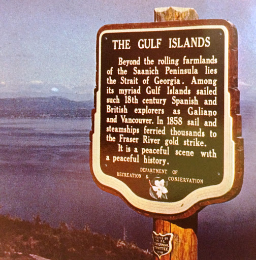 The Gulf Islands (Sign missing)