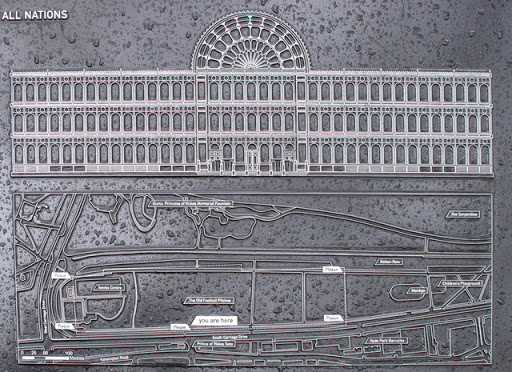 Plaque showing location of Great Exhibition in Hyde Park